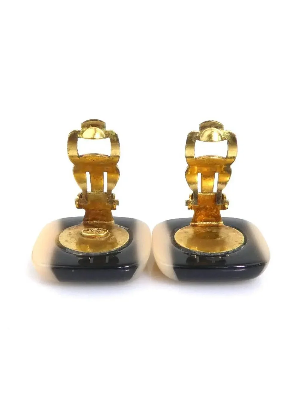 Auth Chanel Cc Logo Clip On Earrings #306946C23B